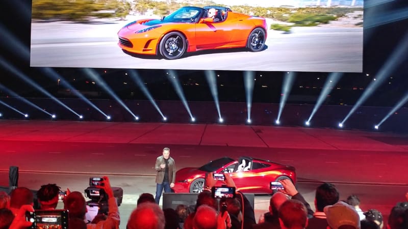 イーロン・マスクとロードスター(LA現地撮影画像)